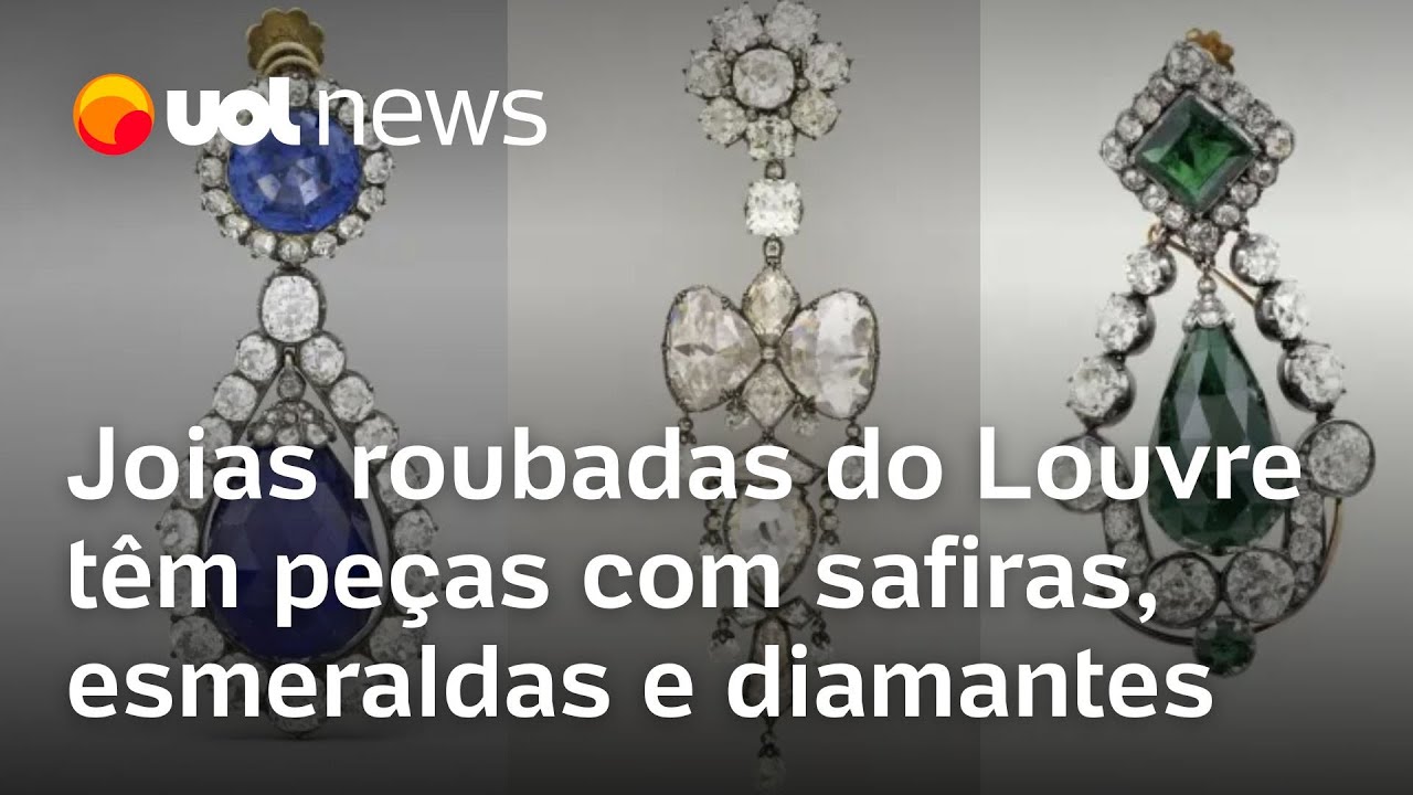 Joias Roubadas do Louvre: Peças com Safiras, Esmeraldas e Diamantes de Valor Inestimável