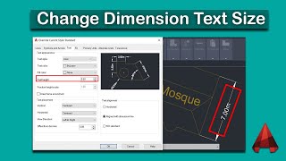 How to change dimension text size in AutoCAD 2022