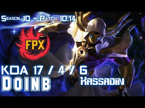 FPX Doinb KASSADIN vs TWISTED FATE Mid - Patch 10.14 KR Ranked