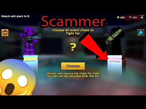 Insane! Stealing Gems from Scammers in Pixel Gun 3D!