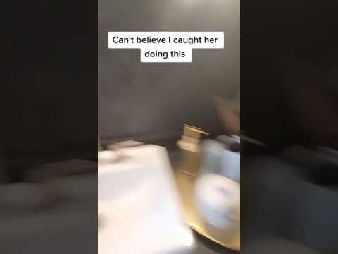 OMG!!! I can’t believe I caught her doing this #shorts