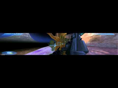 Halo: Combat Evolved Nvidia-2d  triple-monitor gameplay