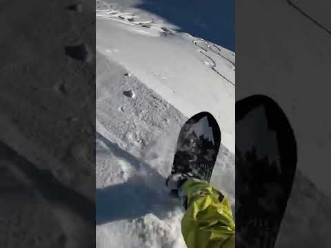 Cноуборд POWDER DAY with Step On bindings #snowboarding #winter #shorts #shortsfeed