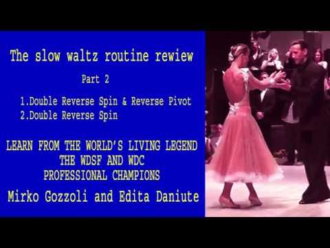 How to dance double reverse overspin and double reverse spin in waltz Part 2