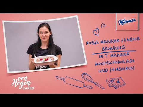 Frambozenbrownies met Manner-chocolade (Duits)