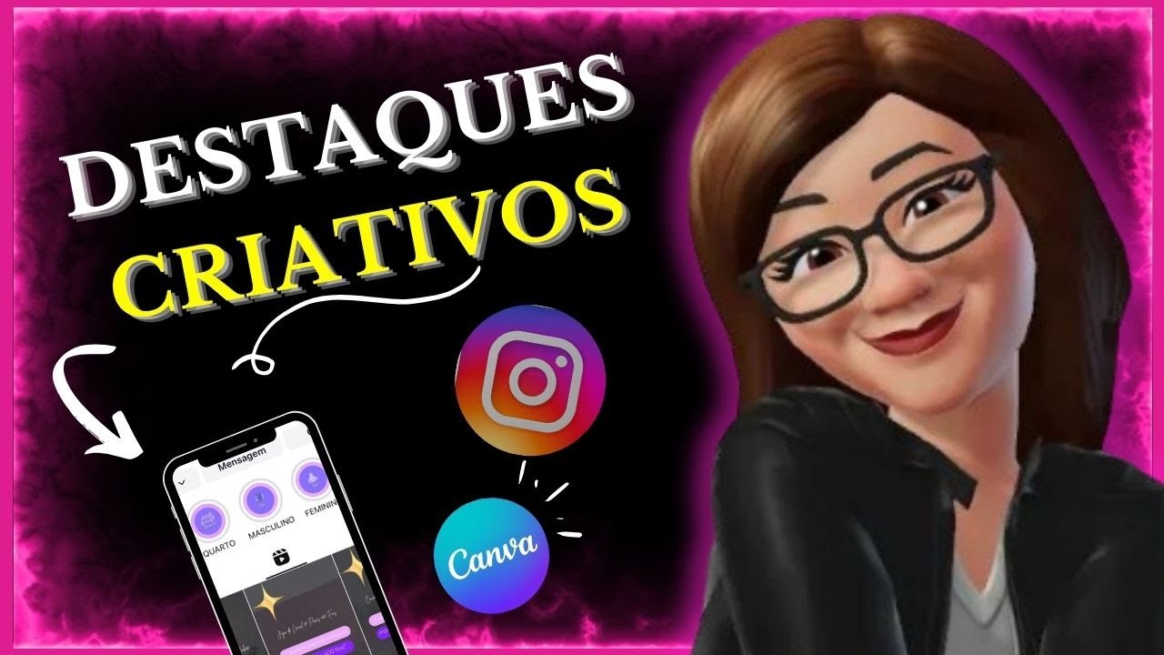 🚨COMO FAZER CAPA PARA DESTAQUES DO INSTAGRAM NO CANVA PELO CELULAR | SIMPLES E FÁCIL