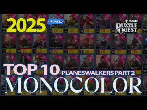 2025 Mono Color Planeswalker Rankings  Top 10 | Magic Puzzle Quest | MTGPQ