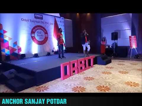 SANJAY POTDAR Anchor Sanjay Potdar Hosting Orbit Annual Day | Best Anchor of Pune Mumbai Bangaluru India