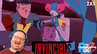 Invincible 2x5 This Must Come As A Shock Blind Reaction!