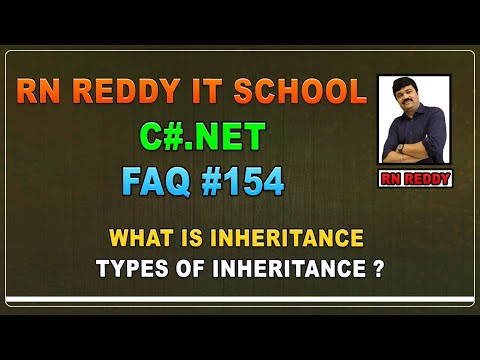 C# FAQ#154 what is inheritance Types of inheritance?