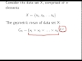 Introduction To Statistics Geometric Mean
