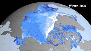 Decline of Thick Ice; Increase in Thin Ice in Arctic Ocean (NASA / ICESat) [720p]