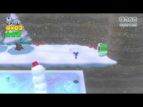 Super Mario 3D World: 3-1 Snowball Park (Speedrun 48s)