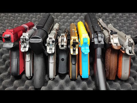 Gun Toys & Airsoft Gun & RPG ! Reloading 10 Airsoft Military Guns - Box Of Toys