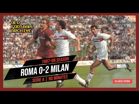 1987-88 Roma Milan 0-2 | Serie A 17.04.1988