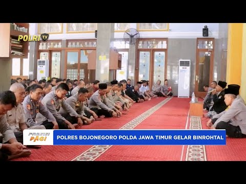 POLRES BOJONEGORO POLDA JAWA TIMUR GELAR BINROHTAL