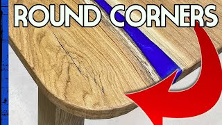 How you can make rounded corners on a table!