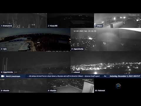 Live views from Ukraine 12/3/2022 A - Kramatorsk, Kharkiv, Kyiv, Zaporizhzhia and other cities