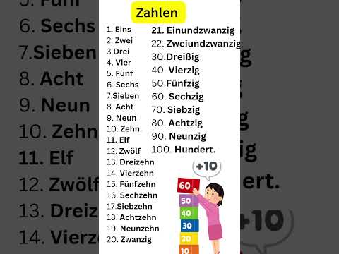 Learn counting in German numbers 1-100 for beginners #dailygermanlesson