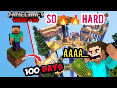 Gappi XD Gamez - I Survived 100 Days on ONEBLOCK in Minecraft Hardcore (Hindi)