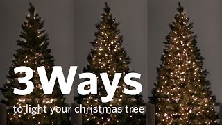 How to Hang Christmas Tree Lights 3 Different Ways!