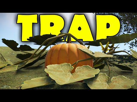 PUMPKIN TRAP WORKED TO WELL! *FREE LOOT* | RUST TRAP BASE