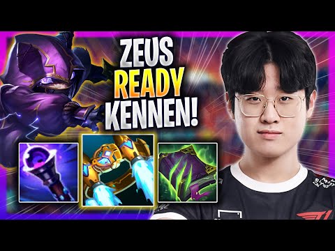 ZEUS IS READY TO PLAY KENNEN! - T1 Zeus Plays Kennen TOP vs Warwick! | Season 2023
