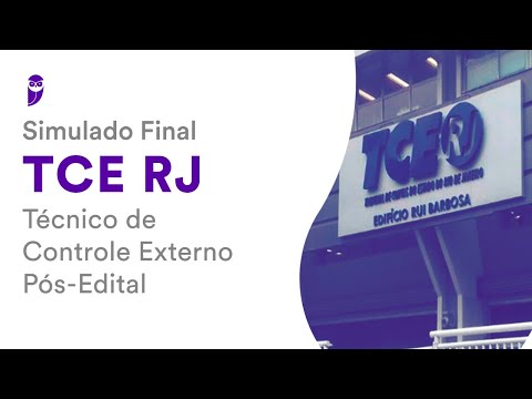 Simulado Final TCE RJ – Técnico de Controle Externo - Pós-Edital - Correção