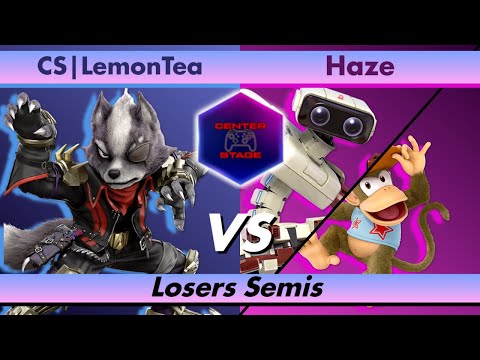 Center Stage #24 - CS LemonTea (Wolf) vs Haze (ROB/Diddy Kong) - Smash Ultimate SSBU