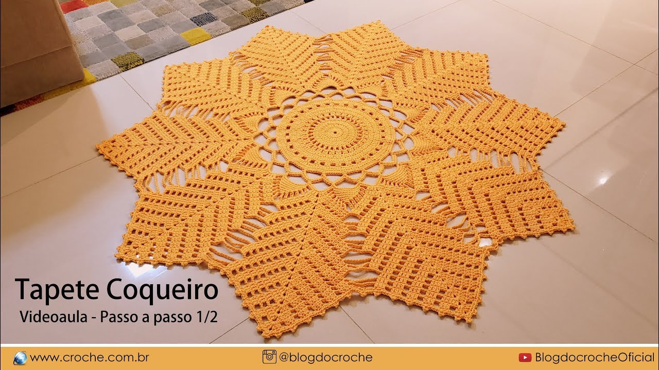 Tapete Redondo de Crochê
