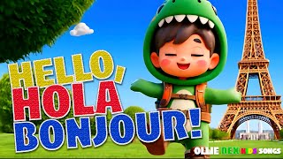 🌍 Say Hello in Different Languages! | Fun Kids Song About Greetings 🎶