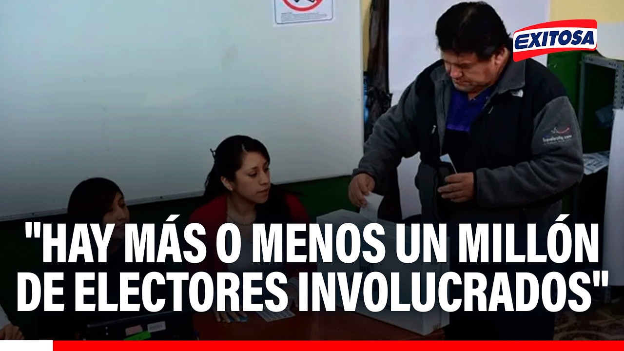🔴🔵 Gonzales Barrón: "Hay más o menos un millón de electores involucrados, pero no son afectados"