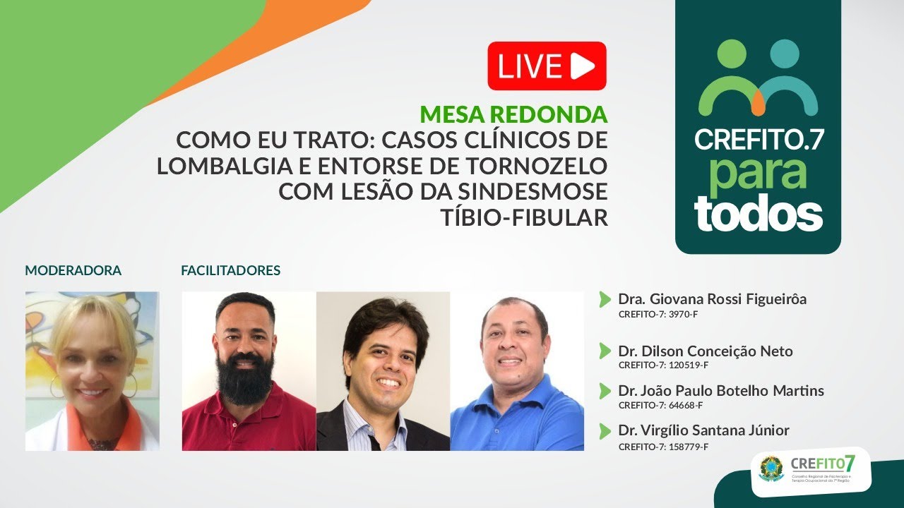 CASOS CLÍNICOS DE LOMBALGIA E ENTORSE DE TORNOZELO COM LESÃO DA SINDESMOSE TÍBIO-FIBULAR