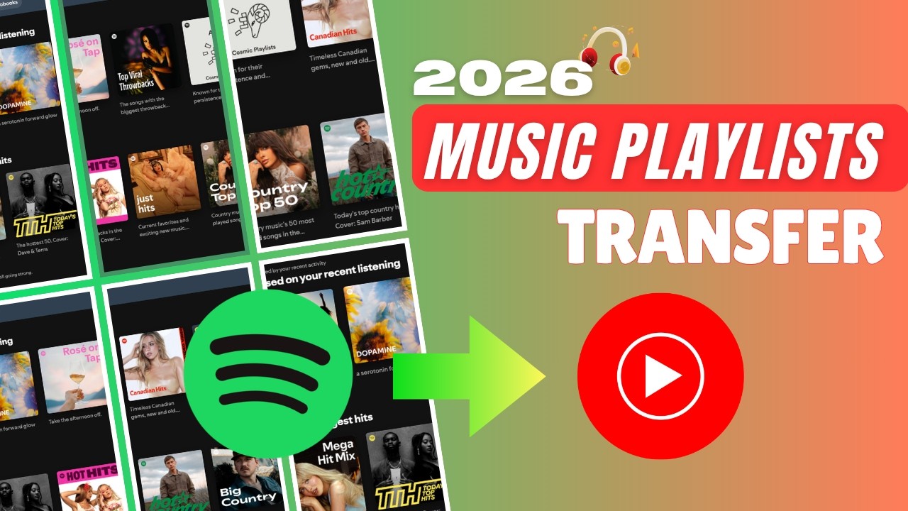 How to Transfer Spotify Playlists to YouTube Music Video Tutorial