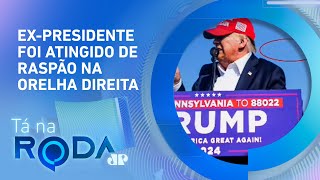 Foto mostra bala próxima ao rosto de Trump durante comício