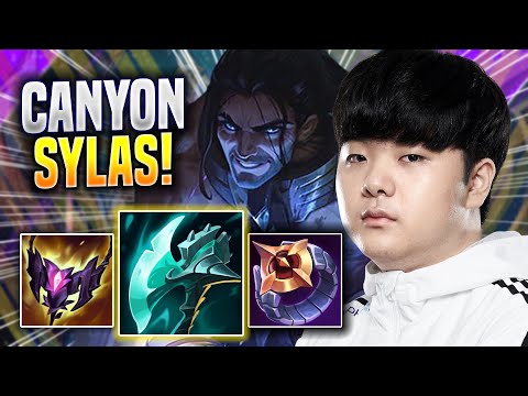 CANYON PERFECT GAME WITH SYLAS! - DK Canyon Plays Sylas JUNGLE vs Maokai! | Preseason 2023