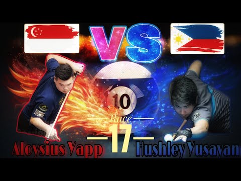 【Pool Live】Money Game - Hushley Jusayan(PHI) Vs Aloysius Yapp (SIN) -RACE 17-(21/10/2018)King’s Pool