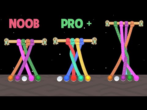Tangle Master 3D Part 2 Level 21-40 | Just Sort the Ropes in the Right Order - YouTube