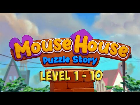 Mouse House Puzzle Story Level 1 - 10 [ Gameplay Story ] Burrow Mouse Day 1 HD