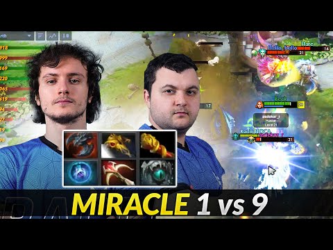 Miracle- 1vs9 Against Mindcontrol - Lina right click Machine gun