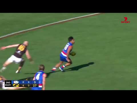Prelim Final Hostplus SANFL Snapshot - Central's Isaiah Dudley kicks great follow up goal