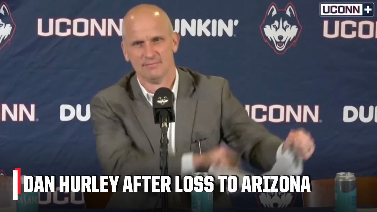 Dan Hurley rips up stat sheet after UConn's loss to Arizona | ESPN College Basketball
