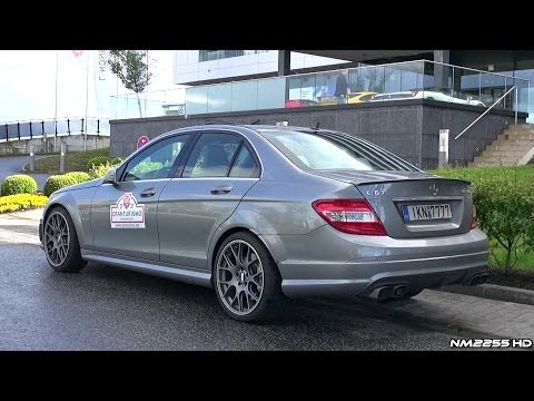 Mercedes C63 AMG with Akrapovic Titanium Exhaust System