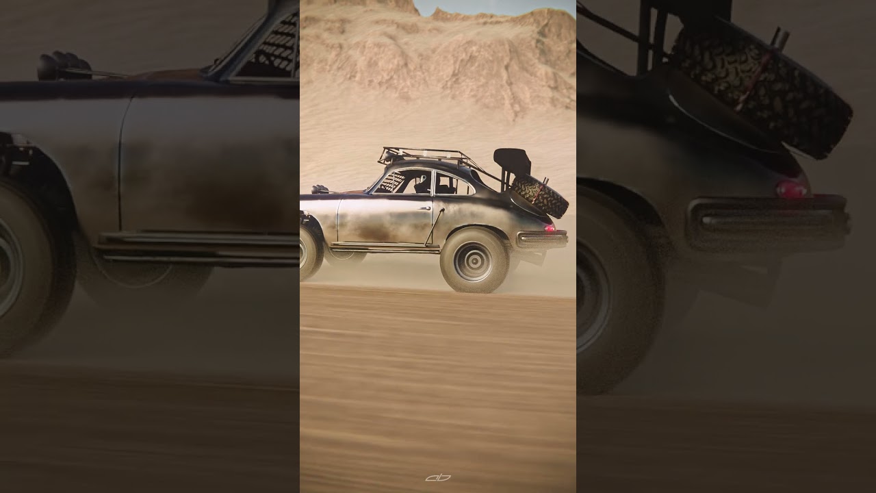 Porsche 356 Buggy Racing in the desert #animation #blender #car