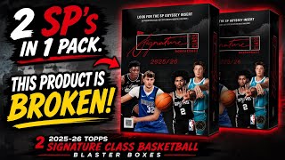 2025-26 Topps Signature Class Basketball Blaster Box Review | 2 SP’s in 1 Pack?!