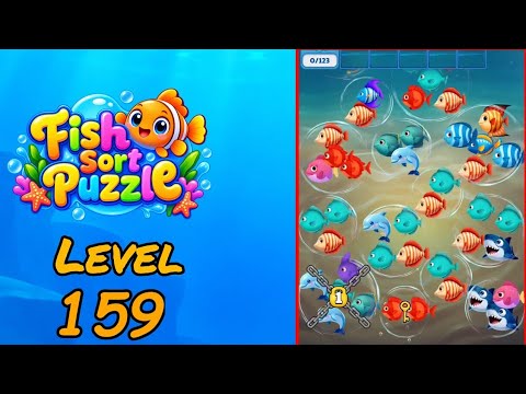 Fish Sort Puzzle Level 159 Walkthrough video thumbnail