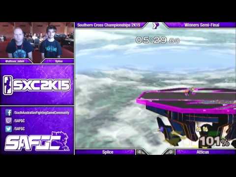 SXC2K15 - SSBM - Splice (Falco) vs Atticus (Fox) - Winners Semis
