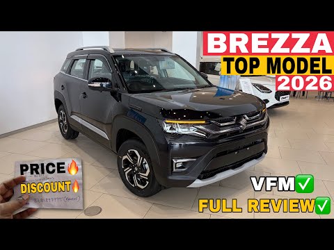 New Maruti Suzuki Brezza Zxi Plus Top Model 2026 Price | Features Mileage Brezza Top Model Review