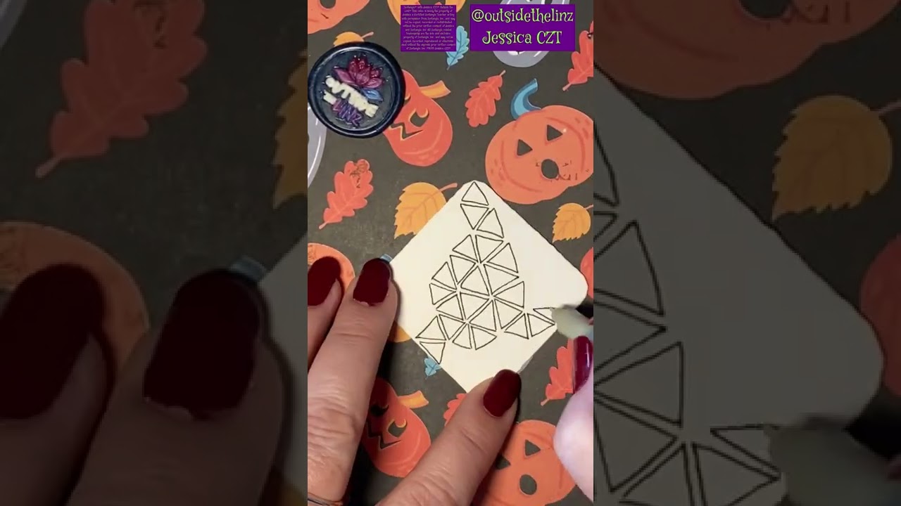 Tangle tutorial Tripoli with Jessica CZT at Outside the LinZ