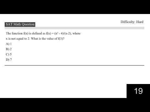 SAT Math past papers  Part 29